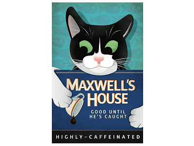 Maxwell's House cats character design childrens coffee illustration illustrator photoshop vector whimsical