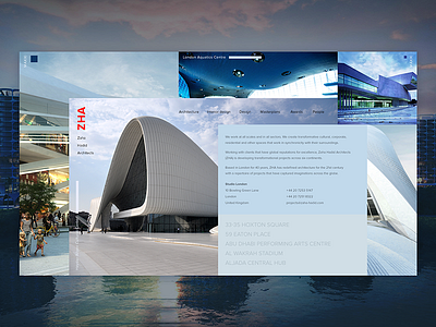 ZHA concept exploration architect concept interface screen ui ux zaha zha