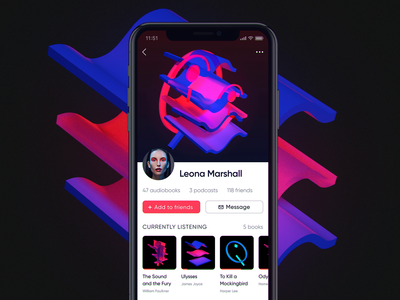 Audiobook app profile