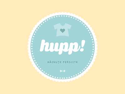 hupp! logo baby clothing logo pastel