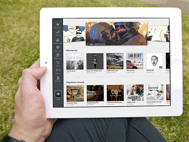 iPad App Redesign app ios ipad landing redesign zonga
