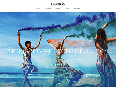 Fashion Website design fashion layout website