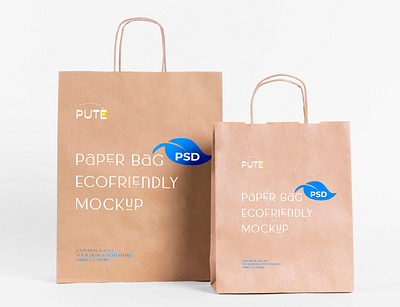 FREE Paper Bag mockup branding design freebies graphic design mockup free mockup psd