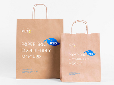 FREE Paper Bag mockup