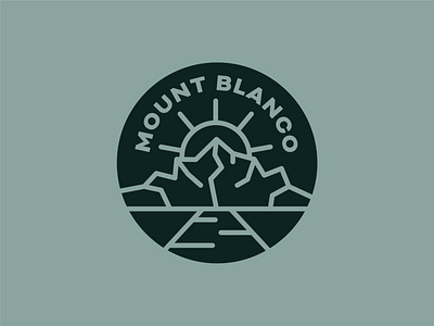 Mount Blanco Logo badge dailylogochallenge icon logo logodesign