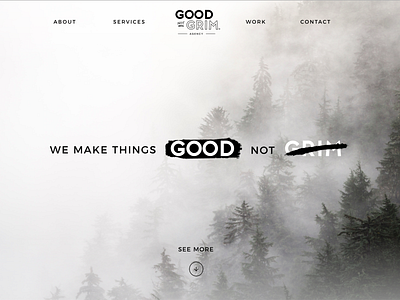 Good Not Grim Agency design ui web