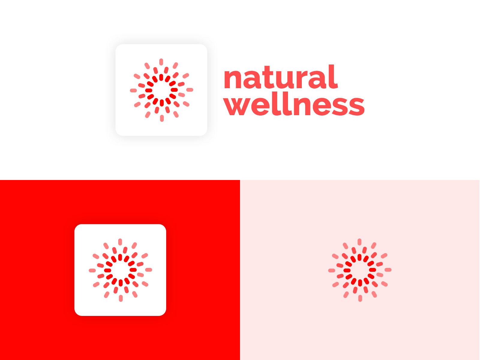 Natural Wellness art branding design flat icon idea illustration logo typography ui vector