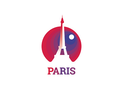 Paris City art branding design flat idea illustration logo paris paris city vector