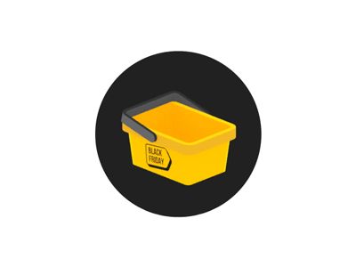 Shopping cart teaser animation gif icon mail