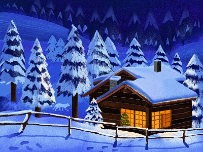 寒冷的冬天 christmas design illustration snow ui