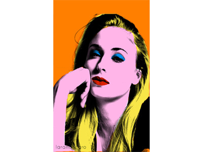 Andy Warhol Pop Art Inspired (Sophie Turner) andy warhol pop art photoshop