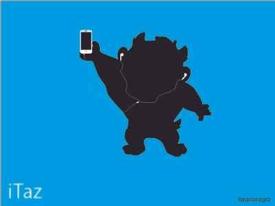 iTaz illustrator tasmanian devil taz