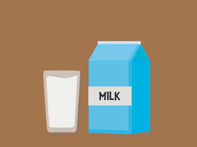 Milk flat design illustrator