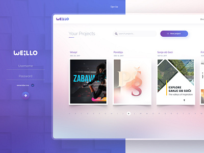 Web App Dashboard Design app banner blurred dashboard desktop design header project psd purple web