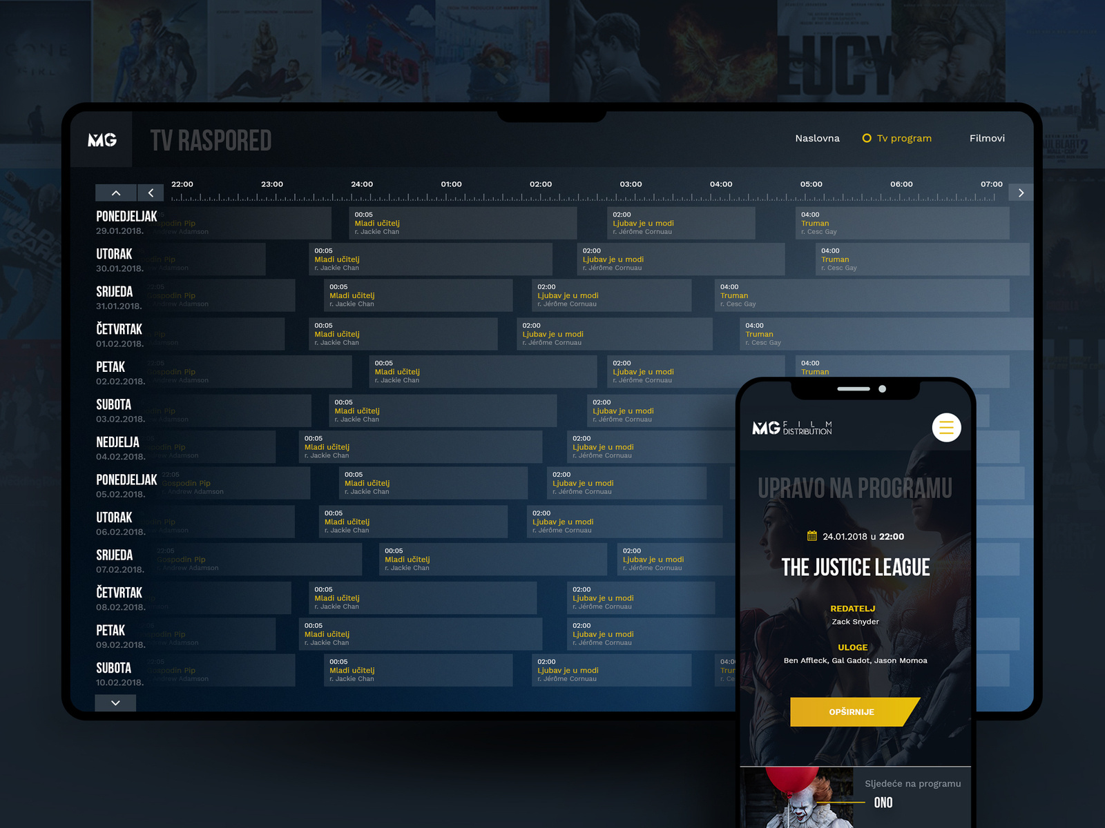 TV program by Bojan Herceg on Dribbble