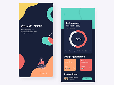 Stay at home ( Dark Mode )