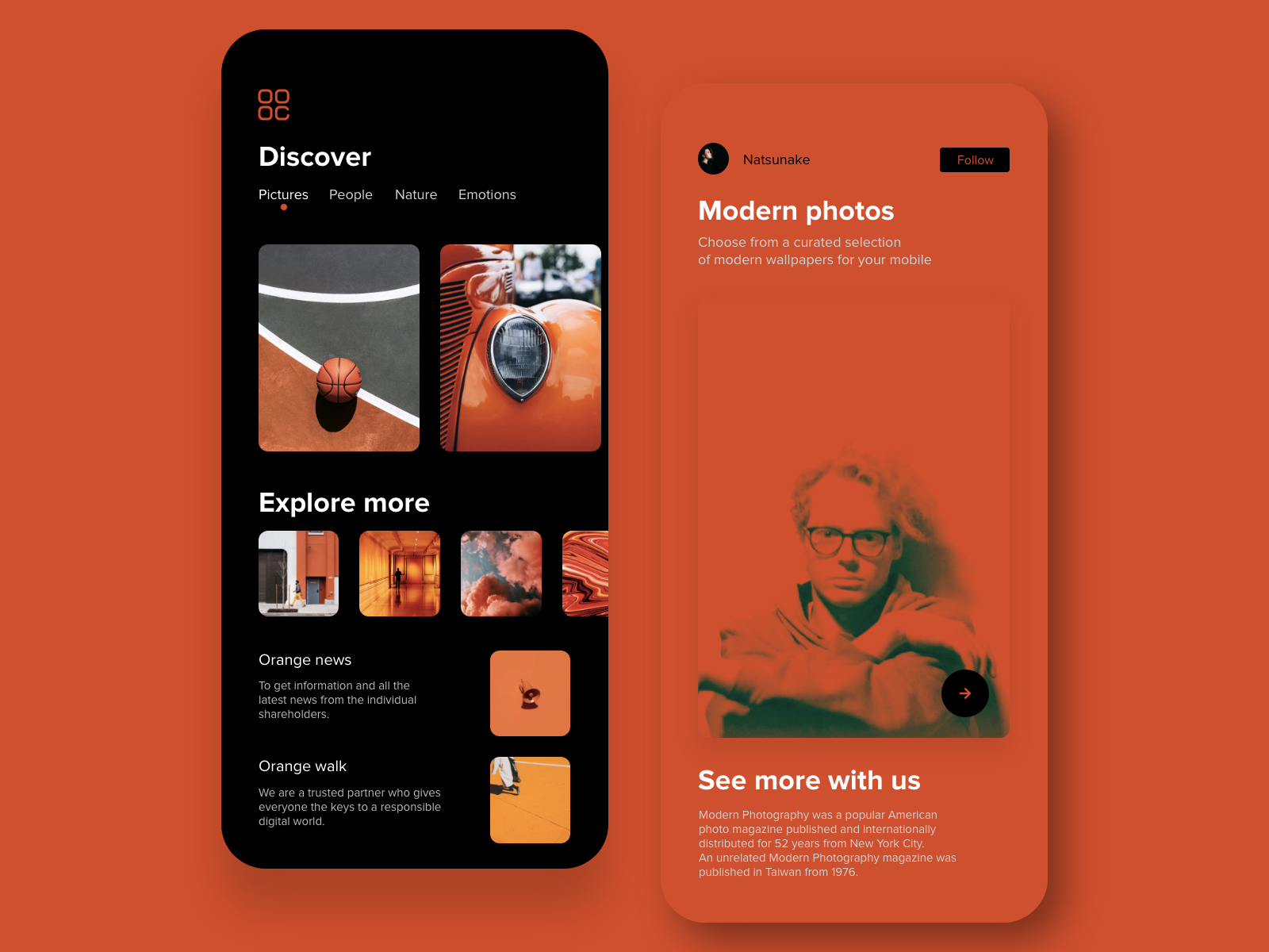 Orange UI by George Svanidze 🇺🇦 on Dribbble