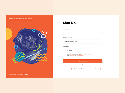 Sign In/Up adobe xd george georgia icons illustration landing landing page page design sign sign in sign up tbilisi typography ui ui design ux ux design web concept web design xd design