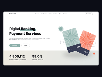 Banking Platform adobe xd app banking cards design digital bank figma illustration light mode mobile product product design ui ui design ux ux design web concept web design