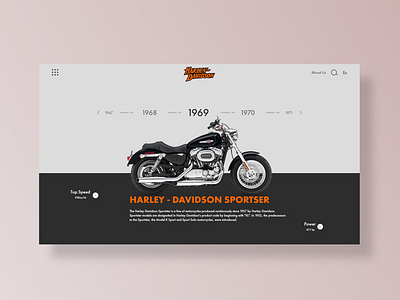 Harley - Davidson motorcycle Web Design