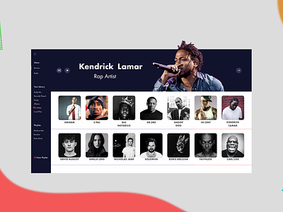 Music web page design