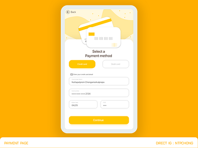 DailyUI | Mobile | Creditcard Checkout app design illustration ui