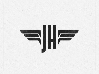 Personal Logo WIP art deco logo type wings wip