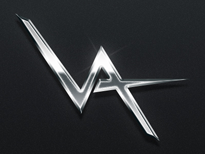 Vendetta Studios International chrome flare logo metal monogram studio