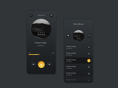 Music Player App creative designoweb designowebtechnologies gradient icon illustration photoshop services ui ux