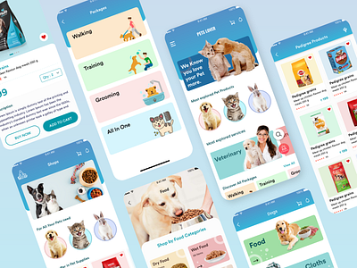 Pet Services Application UI Design