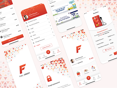 Fuela Credit - An Application providing Credit Loans for Fuels creative designoweb illustration logo minimal mobile uiux