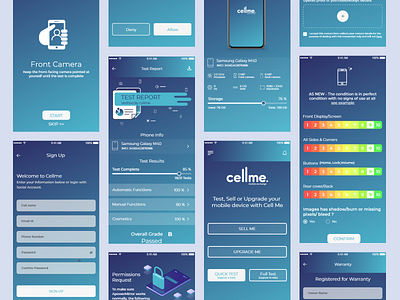 Cellme - An automated phone testing Application UI