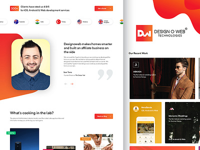 Designoweb - Company Web Design branding creative design designoweb designowebtechnologies development company digital marketing company gradient graphic design illustration logo marketing photoshop services testimonial typography ui ux web website