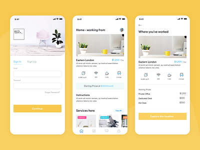 WorkSpace-for everyone's wish app branding budget designer designoweb designowebtechnologies gradient great experience illustration office simple site ux workspace