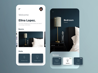 Smart Home App app clean colors conservation creative design designoweb designowebtechnologies easy services simple smart smart home ui ux website