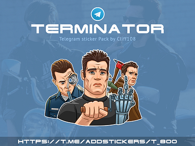 Terminator stickers telegram terminator