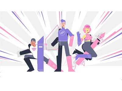 Empowering your employees 🔥 design employees empower illustration superhero vector witty witty manager wittymanager
