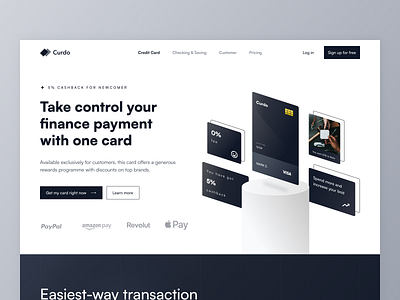 Curdo - Credit Card Services Landing Page