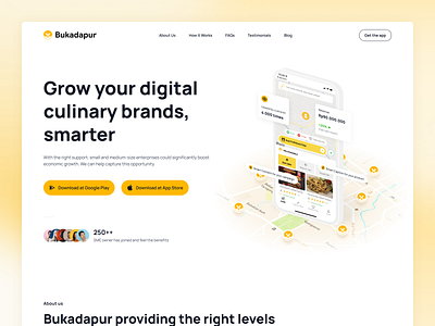 Bukadapur Landing Page - Header Concept