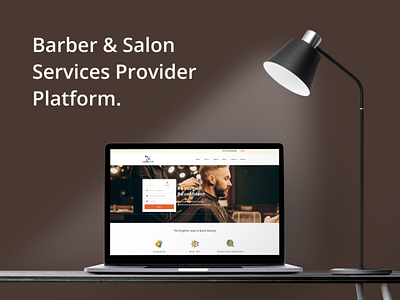 Barber & Salon Services adobe xd barber branding clean figma graphic design salon services ui ui ux design web design website