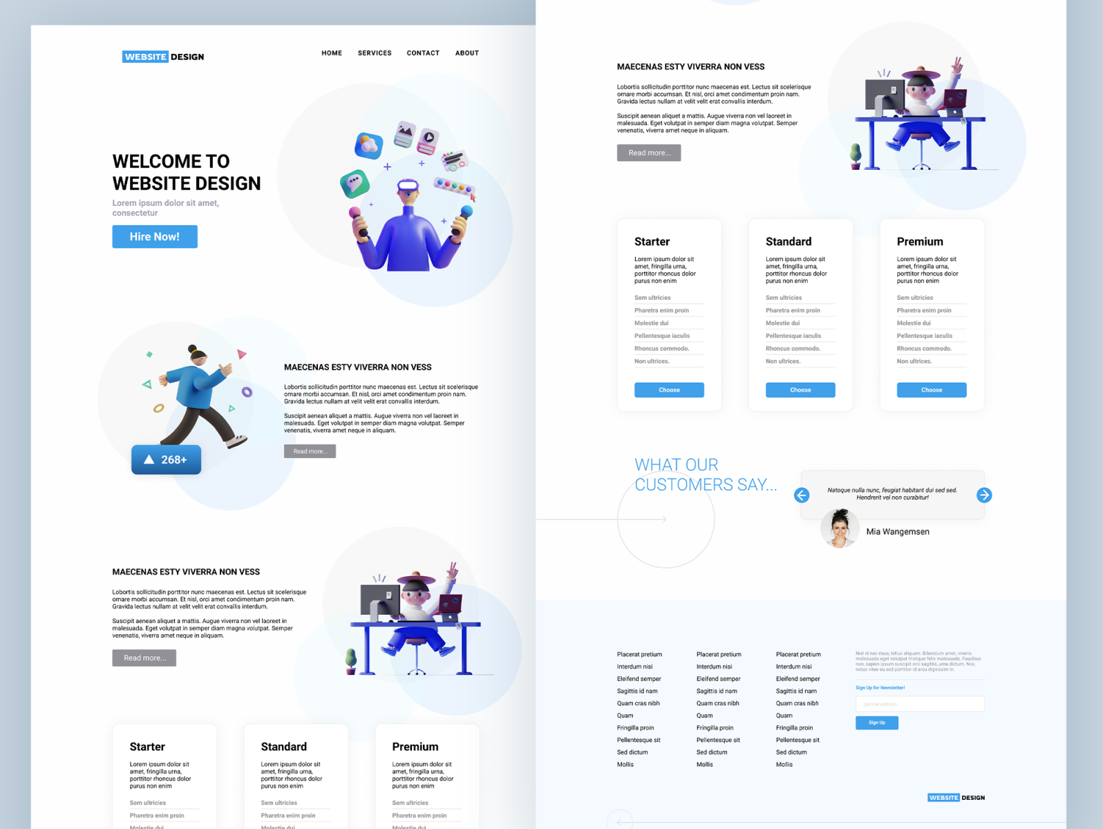 Template Of Common Web Design By Asdf Digital On Dribbble