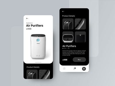 Appliances e commerce app appliances application concept e commerce ui uiux