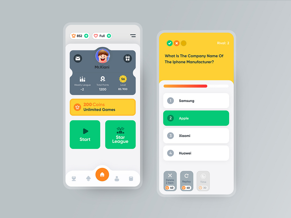 Game UI UX designs, themes, templates and downloadable graphic elements ...