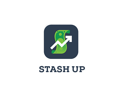 Stash Up logo app application logo mobile app stashup