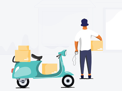 Delivery Boy design illustration