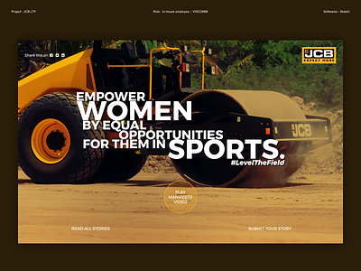 JCB - Level the Field - Vol I design ui website design