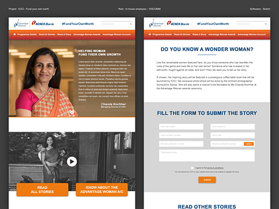 ICICI - Fund your own worth design ui website design