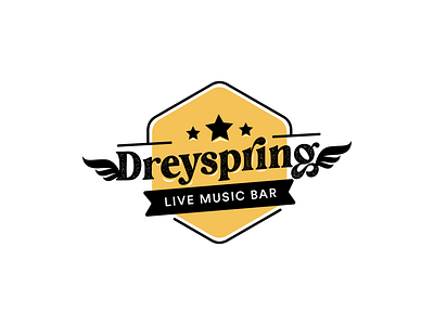 Dreyspring Live Music Bar Design branding design logo