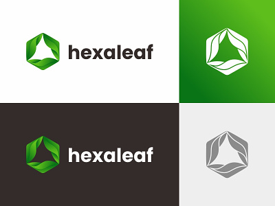 hexaleaf brand branding design hexagon hexagon logo hexagonal hexaleaf leaf leaf logo logo symbol vector