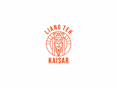 LIANG TEH KAISAR brand branding chinese design emperor icon illustration kingdom logo symbol tea vector